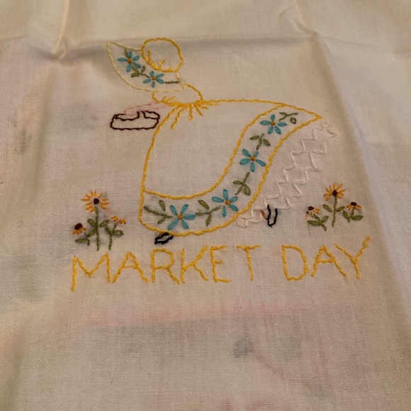 Vintage tea towels days of the week bake iron cleaning market gardening … - Picture 12 of 15